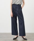 【エイトン/ATON】のCOMPACT WOOL ストレートパンツ NAVY|ID: prp329100004655370 ipo3291000000033669290