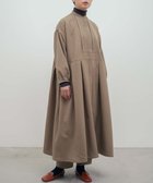 【ムーク/muuc】の〈2WAY〉〈シワになりにくい機能素材〉〈サステナブル素材〉〈ウールライク肉厚生地〉〈オンオフ着られる〉ワンピース & ドレスコート ベージュ|ID: prp329100004655374 ipo3291000000033669304