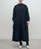 【ムーク/muuc】の〈2WAY〉〈シワになりにくい機能素材〉〈サステナブル素材〉〈ウールライク肉厚生地〉〈オンオフ着られる〉ワンピース & ドレスコート ブラック|ID: prp329100004655374 ipo3291000000033669305