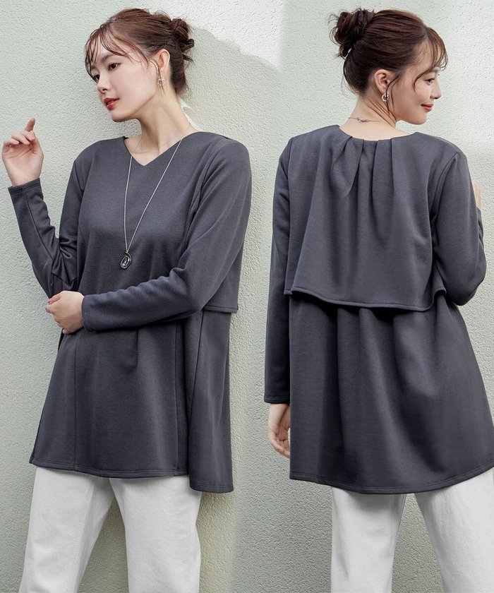 【ティアクラッセ/Tiaclasse】の【洗える】バックフレア裏毛チュニック インテリア・キッズ・メンズ・レディースファッション・服の通販 founy(ファニー) https://founy.com/ ファッション Fashion レディースファッション Fashion for Women トップス・カットソー Cut & Sew Tops シャツ・ブラウス・オフィスカジュアル Elegant Blouses & Button-Ups ロングTシャツ・Tシャツ Longline T-Shirts & Tees カットソー・ベーシックTシャツ Cut-and-Sewn Tops / Stretch Tees & Basics ウォッシャブル Machine Washable 洗える Machine Washable 秋 Autumn カットソー Cut and Sewn Top シューズ Shoes, Footwear シンプル Simple, Minimal チュニック Tunic, Long Top 長袖 Long Sleeve, Full Sleeve フレア Flare, Flared ポケット Pocket, Pocket Detail 冬 Winter / This Winter A/W・秋冬 Autumn/Winter 再入荷 Restock / Back in Stock エレガント 上品 Elegant 新作・新入荷 New Arrivals / New In |ID: prp329100004655392 ipo3291000000035713534