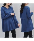 【ティアクラッセ/Tiaclasse】の【洗える】バックフレア裏毛チュニック ブルー|ID: prp329100004655392 ipo3291000000035713540