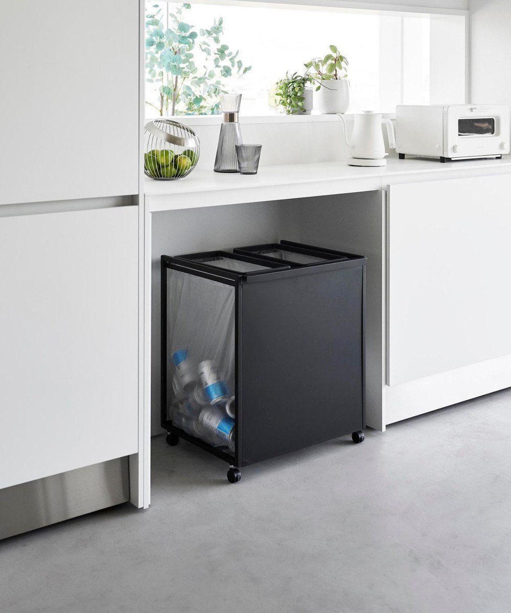 【タワー/tower】の目隠し分別ダストワゴン タワー 45L 2分別 ブラック 人気、トレンドファッション・服の通販 founy(ファニー) 　ファッション　Fashion　レディースファッション　Fashion for Women　 other-1|ID: prp329100004655395 ipo3291000000033669444