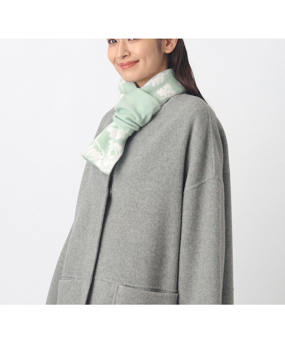 【ムーンバット/MOONBAT】のmila schon カシミヤ100%ジャカードプチマフラー インテリア・キッズ・メンズ・レディースファッション・服の通販 founy(ファニー) 　ファッション　Fashion　レディースファッション　Fashion for Women　マフラー・スヌード / 冬小物の定番　Scarves & Mufflers　イタリア　Italy　コンパクト　Compact, Small Size　シンプル　Simple, Minimal　ジャカード／ジャガード　Jacquard, Woven Pattern　ジャケット　Jacket, Outerwear　スヌード　Snood, Infinity Scarf　ダウン　Down, Puffer　マフラー　Scarf, Muffler　A/W・秋冬　Autumn/Winter　ミントグリーン|ID: prp329100004655413 ipo3291000000033669546
