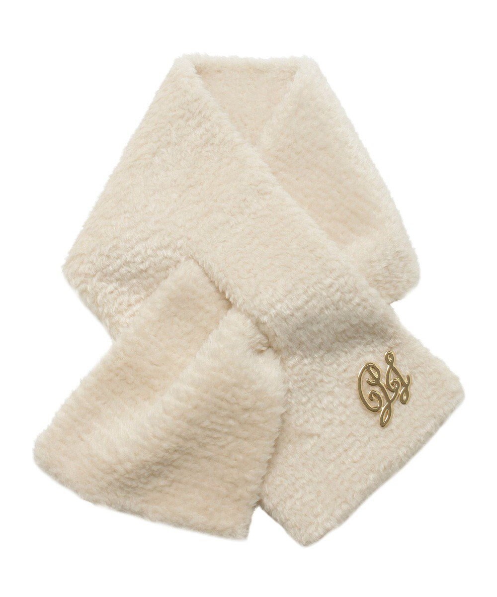 【ムーンバット/MOONBAT】のPAUL JOE ACCESSOIRES フェイクファーブローチマフラー インテリア・キッズ・メンズ・レディースファッション・服の通販 founy(ファニー) 　ファッション　Fashion　レディースファッション　Fashion for Women　マフラー・スヌード / 冬小物の定番　Scarves & Mufflers　アニマル　Animal Print　コレクション　Collection, Seasonal Line　スヌード　Snood, Infinity Scarf　パターン　Pattern, Design Print　フラワー　Flower, Floral　ブローチ　Brooch, Pin Brooch　帽子　Hat, Headwear　マフラー　Scarf, Muffler　モチーフ　Motif, Design Theme　ワイド　Wide, Wide Fit　A/W・秋冬　Autumn/Winter　オフホワイト|ID: prp329100004655417 ipo3291000000033669577