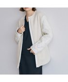 【アイシービー/iCB】の【リバーシブル着用可能】 ラミネートパイルキルト ミドル丈コート オフホワイト系|ID: prp329100004655420 ipo3291000000035645969