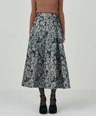 【グレース コンチネンタル/GRACE CONTINENTAL】のジャガードタックスカート グレー|ID: prp329100004655436 ipo3291000000033669970