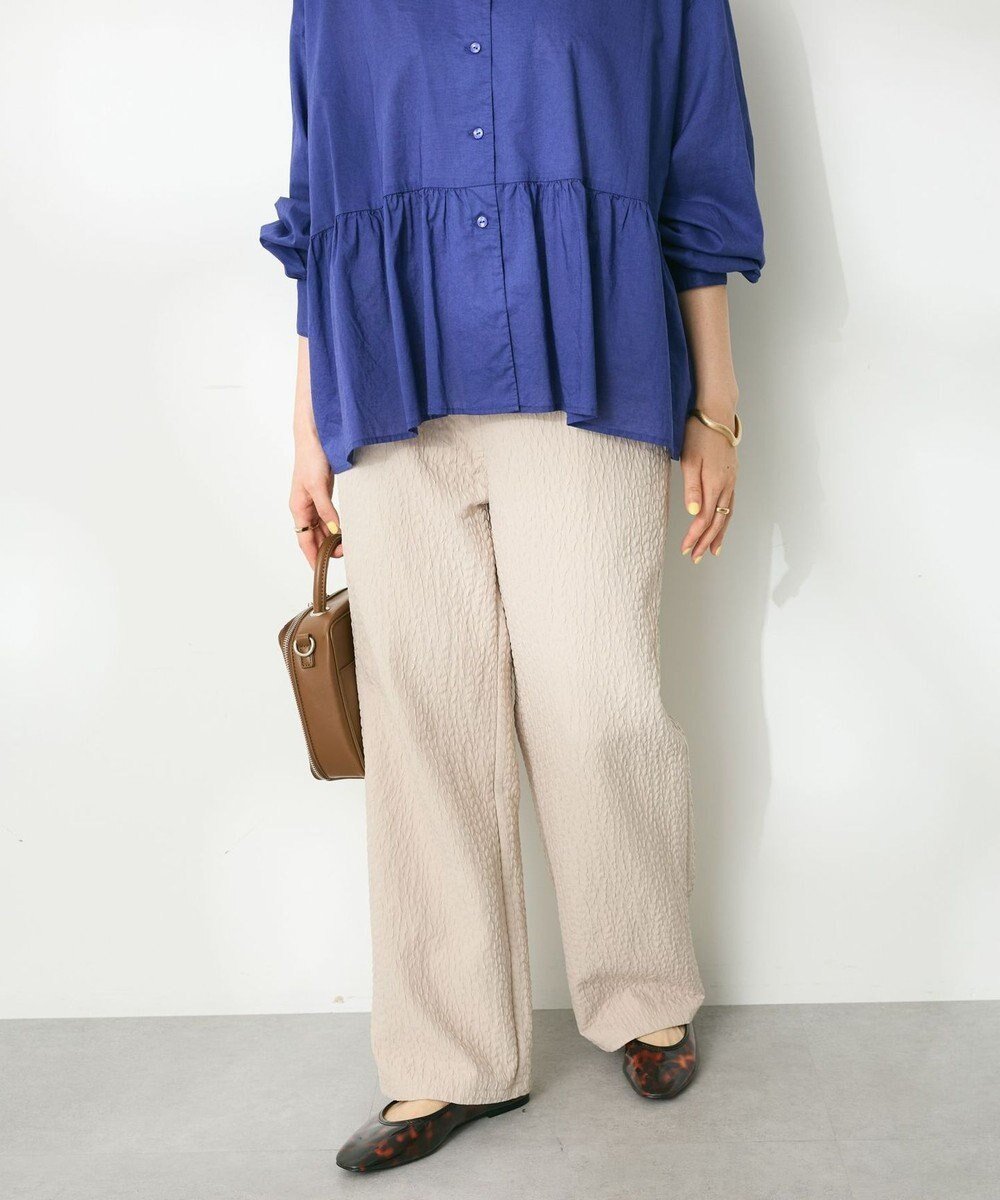 【クラフトスタンダードブティック/CRAFT STANDARD BOUTIQUE】のふくれジャガードパンツ インテリア・キッズ・メンズ・レディースファッション・服の通販 founy(ファニー) 　ファッション　Fashion　レディースファッション　Fashion for Women　パンツ　Pants & Trousers　2024年　2024　2024-2025秋冬・A/W　Autumn/Winter 2024–25 AW24–25　ポケット　Pocket, Pocket Detail　エレガント 上品　Elegant　A/W・秋冬　Autumn/Winter　Gray Beige|ID: prp329100004655443 ipo3291000000033670052
