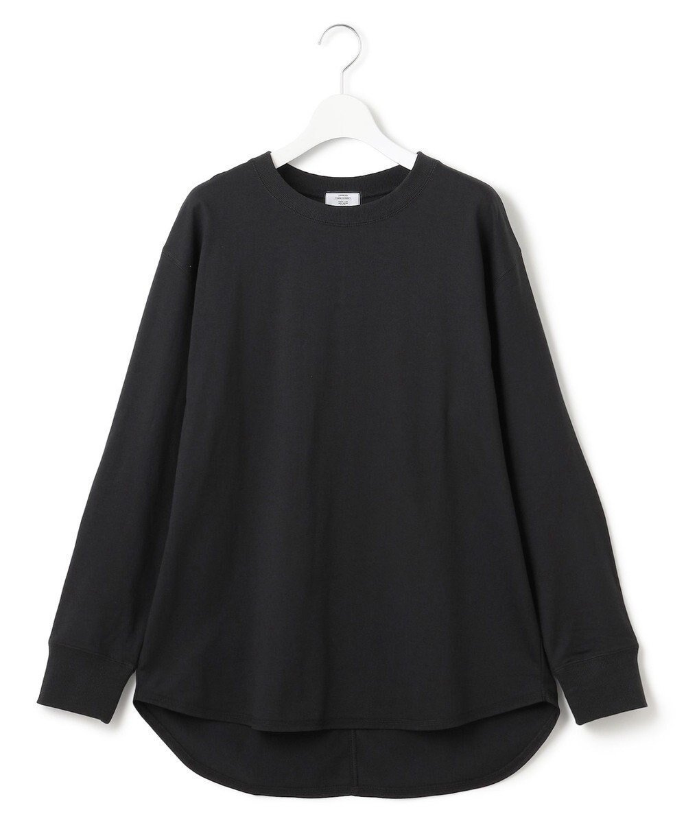 【ジェイプレスヨークストリート/J.PRESS YORK STREET】の【WOMEN】ラウンドヘム ロングスリーブTシャツ インテリア・キッズ・メンズ・レディースファッション・服の通販 founy(ファニー) 　ファッション　Fashion　レディースファッション　Fashion for Women　トップス・カットソー　Cut & Sew Tops　シャツ・ブラウス・オフィスカジュアル　Elegant Blouses & Button-Ups　ロングTシャツ・Tシャツ　Longline T-Shirts & Tees　カットソー・ベーシックTシャツ　Cut-and-Sewn Tops / Stretch Tees & Basics　インナー　Innerwear　カットソー　Cut and Sewn Top　スリーブ　Sleeve, Long Sleeve / Short Sleeve　タートル　Turtleneck, Turtle Collar　ロング　Long, Long-Length　A/W・秋冬　Autumn/Winter　S/S・春夏　SS, Spring/Summer, Warm Season　おすすめ　Recommended / Our Picks　夏　Summer　ブラック系|ID: prp329100004655468 ipo3291000000033670466