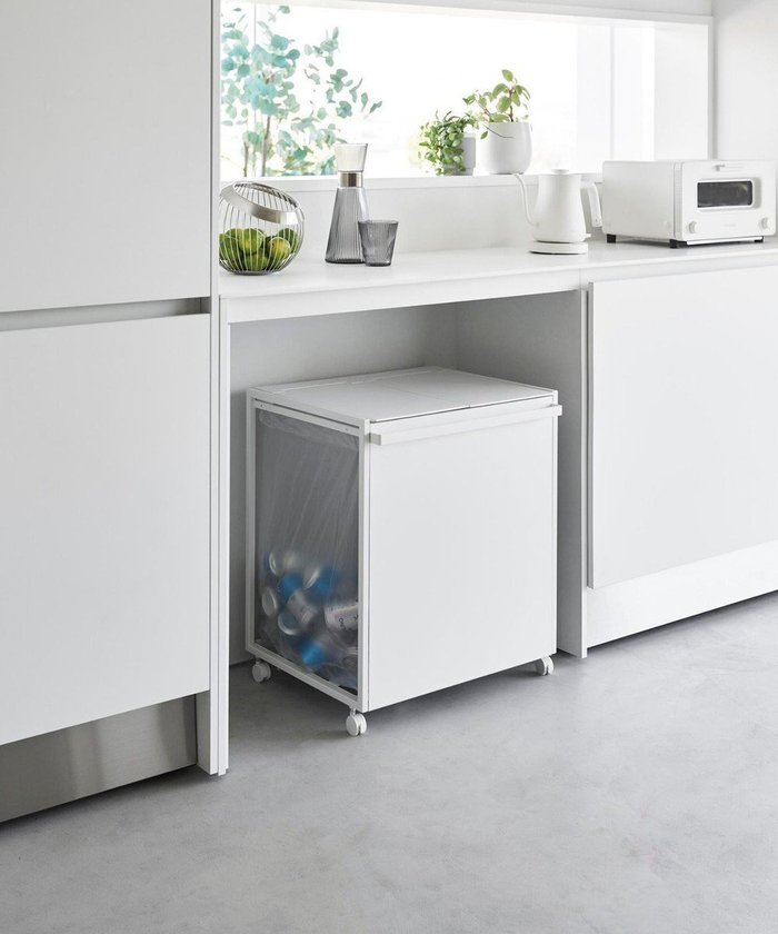 【タワー/tower】の蓋付き目隠し分別ダストワゴン タワー 45L 2分別 ホワイト インテリア・キッズ・メンズ・レディースファッション・服の通販 founy(ファニー) https://founy.com/ ファッション Fashion レディースファッション Fashion for Women スタイリッシュ Stylish, Fashionable タオル Towel, Bath Towel |ID: prp329100004655471 ipo3291000000033670502
