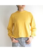 【サキュウ/caqu】のcaqu x good on short sleeve pocket tee サイドスリット入りL/S tee dark yellow|ID: prp329100004655497 ipo3291000000033670875