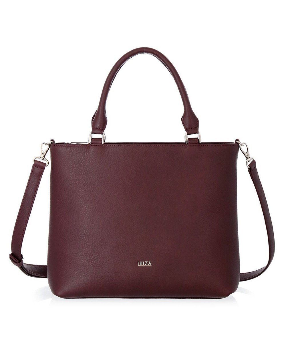 【イビサ/IBIZA】のリンピード 牛革 2WAYバッグ インテリア・キッズ・メンズ・レディースファッション・服の通販 founy(ファニー) 　ファッション　Fashion　レディースファッション　Fashion for Women　バッグ　Bags　ショルダー　Shoulder, Shoulder Strap　シルバー　Silver, Metallic Silver　シンプル　Simple, Minimal　スマート　Smart, Elegant　ポケット　Pocket, Pocket Detail　エレガント 上品　Elegant　ビジネス 仕事 通勤　Business / Work / Commuting　ワイン|ID: prp329100004655504 ipo3291000000033671048