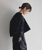 【ウォードブルー/WOADBLUE】のNOERIE -ノエリエ- / ノーカラーデニムジャケット BLACK|ID: prp329100004655510 ipo3291000000033671096