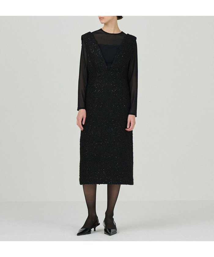 【グレース コンチネンタル/GRACE CONTINENTAL】のツイードタイトジャンパースカート インテリア・キッズ・メンズ・レディースファッション・服の通販 founy(ファニー) https://founy.com/ ファッション Fashion レディースファッション Fashion for Women スカート Skirts インナー Innerwear シンプル Simple, Minimal スパンコール Sequins, Sequin Embellishment ツイード Twill, Twill Weave トレンド Trend, Trending Now ハイネック High Neck, Mock Neck エレガント 上品 Elegant 夏 Summer S/S・春夏 SS, Spring/Summer, Warm Season A/W・秋冬 Autumn/Winter |ID: prp329100004655534 ipo3291000000033671372