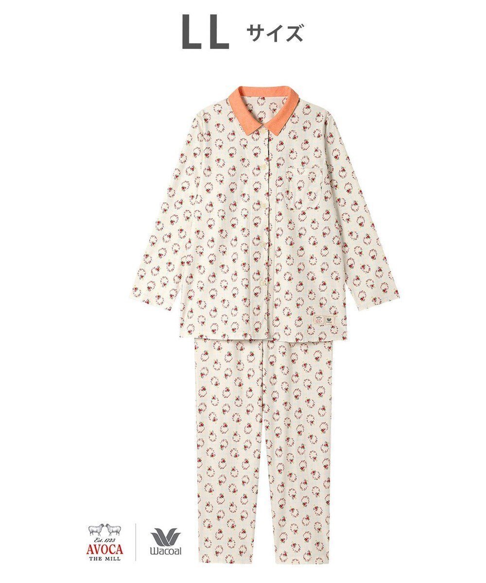 【ワコール/WACOAL】のパジャマ 【AVOCA×ワコール】 長袖 長ズボン 綿100%(本体) レディース BDX740 /ワコール 人気、トレンドファッション・服の通販 founy(ファニー) 　ファッション　Fashion　レディースファッション　Fashion for Women　トップス・カットソー　Cut & Sew Tops　ダンガリー　Dungaree, Chambray　チェック　Check, Plaid, Tartan　長袖　Long Sleeve, Full Sleeve　パジャマ　Pajamas, Sleepwear　プリント　Print, Printed Pattern　ボトム　Bottoms, Lower Wear　お家時間・ステイホーム　Stay Home / At Home　 other-1|ID: prp329100004655554 ipo3291000000033671792