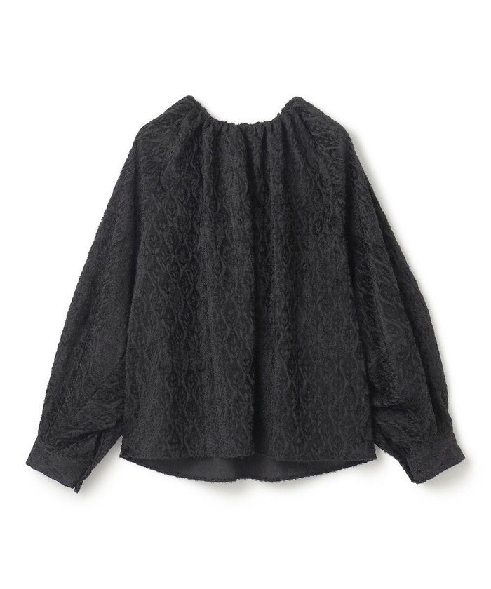 【ベイジ,/BEIGE,】の【洗える】CROISETTE / ジャカードブラウス インテリア・キッズ・メンズ・レディースファッション・服の通販 founy(ファニー) https://founy.com/ ファッション Fashion レディースファッション Fashion for Women トップス・カットソー Cut & Sew Tops シャツ・ブラウス・オフィスカジュアル Elegant Blouses & Button-Ups 洗える Machine Washable ギャザー Gathered, Ruffled シンプル Simple, Minimal ジャカード／ジャガード Jacquard, Woven Pattern スリム Slim, Slim Fit フォルム Silhouette, Form ワイド Wide, Wide Fit A/W・秋冬 Autumn/Winter エレガント 上品 Elegant |ID: prp329100004655575 ipo3291000000033672217