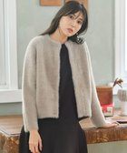 【エニィ スィス/any SiS】の【洗える】シャギーニット アウター ベージュ|ID: prp329100004655609 ipo3291000000033672627