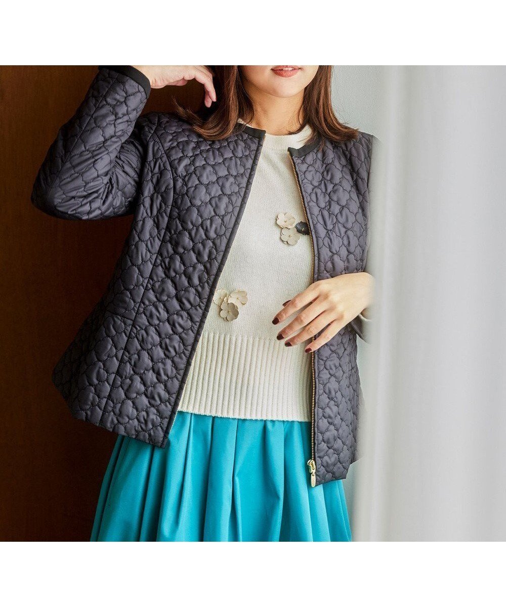 【トッカ/TOCCA】の【消臭】CLOVER CARPET キルト中綿ショートコート 人気、トレンドファッション・服の通販 founy(ファニー) 　ファッション　Fashion　レディースファッション　Fashion for Women　アウター　Coat / Outerwear Collection　コート・ロングコート・ピーコート　Long Coats, Peacoats & More　レディースジャケット・軽アウター　Jackets　おすすめ　Recommended / Our Picks　インナー　Innerwear　キルト　Quilt, Quilted Fabric　ショート　Short, Short Length　ジャケット　Jacket, Outerwear　ダウン　Down, Puffer　フェミニン　Feminine, Girly　冬　Winter / This Winter　春　Spring　秋　Autumn　 other-1|ID: prp329100004655624 ipo3291000000035843723