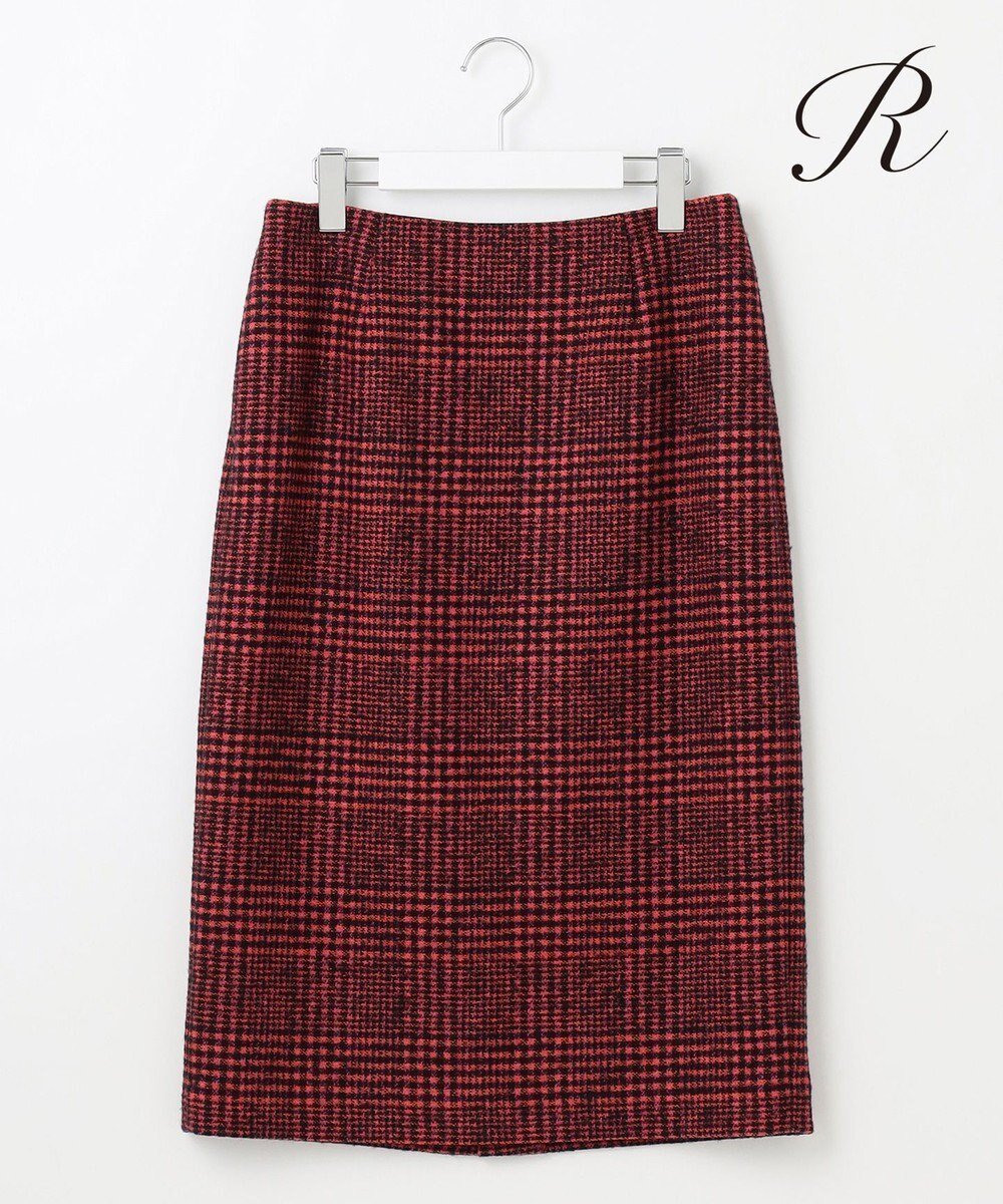 【23区/NIJYUSANKU】の【R(アール)】MANTECOツイード スカート インテリア・キッズ・メンズ・レディースファッション・服の通販 founy(ファニー) 　ファッション　Fashion　レディースファッション　Fashion for Women　スカート　Skirts　イタリア　Italy　インポート　Imported Fashion　カットソー　Cut and Sewn Top　クラシカル　Classical, Vintage-Inspired　コレクション　Collection, Seasonal Line　セットアップ　Set-Up, Coordinated Outfit　タイトスカート　Pencil Skirt, Tight Skirt　チェック　Check, Plaid, Tartan　ツイード　Twill, Twill Weave　人気　Popular, Best Seller　バランス　Balance, Style Balance　フラット　Flat, Flat Shoes　ミックス　Mix, Mixed Style　ロング　Long, Long-Length　A/W・秋冬　Autumn/Winter　冬　Winter / This Winter　おすすめ　Recommended / Our Picks　2024年　2024　2024-2025秋冬・A/W　Autumn/Winter 2024–25 AW24–25　ピンク系|ID: prp329100004655687 ipo3291000000033673279