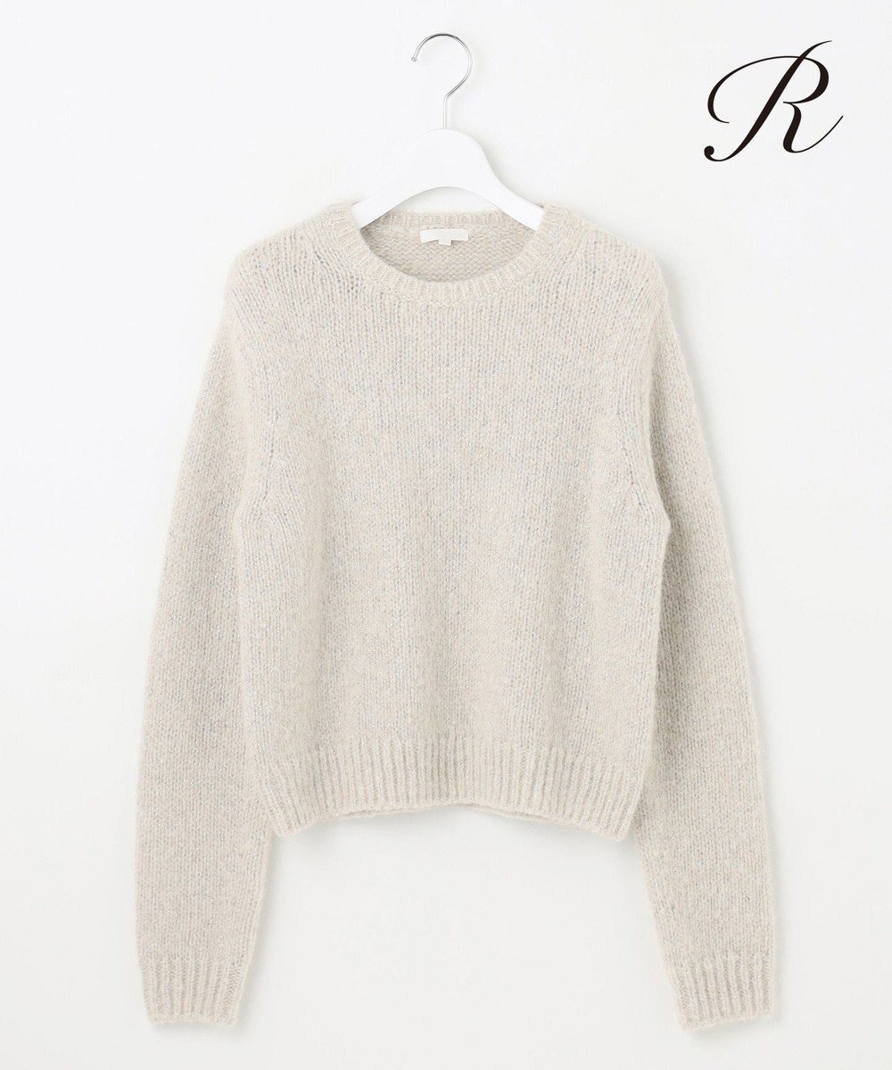 【23区/NIJYUSANKU】の【R(アール)】ラメニット インテリア・キッズ・メンズ・レディースファッション・服の通販 founy(ファニー) 　ファッション　Fashion　レディースファッション　Fashion for Women　トップス・カットソー　Cut & Sew Tops　ニット　Knit Tops & Sweaters　イタリア　Italy　コレクション　Collection, Seasonal Line　コンパクト　Compact, Small Size　シンプル　Simple, Minimal　セーター　Sweater, Knitwear　トレンド　Trend, Trending Now　人気　Popular, Best Seller　ミックス　Mix, Mixed Style　A/W・秋冬　Autumn/Winter　2024年　2024　エレガント 上品　Elegant　2024-2025秋冬・A/W　Autumn/Winter 2024–25 AW24–25　アイボリー系|ID: prp329100004655690 ipo3291000000033673319