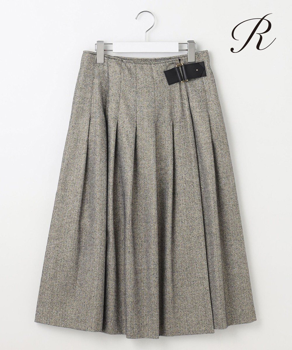 【23区/NIJYUSANKU】の【R(アール)】ウールラメ タックラップスカート 人気、トレンドファッション・服の通販 founy(ファニー) 　ファッション　Fashion　レディースファッション　Fashion for Women　スカート　Skirts　イタリア　Italy　インポート　Imported Fashion　コレクション　Collection, Seasonal Line　ツイード　Twill, Twill Weave　人気　Popular, Best Seller　ミックス　Mix, Mixed Style　ラップ　Wrap, Wrap Design　A/W・秋冬　Autumn/Winter　冬　Winter / This Winter　2024年　2024　エレガント 上品　Elegant　2024-2025秋冬・A/W　Autumn/Winter 2024–25 AW24–25　 other-1|ID: prp329100004655693 ipo3291000000033673335