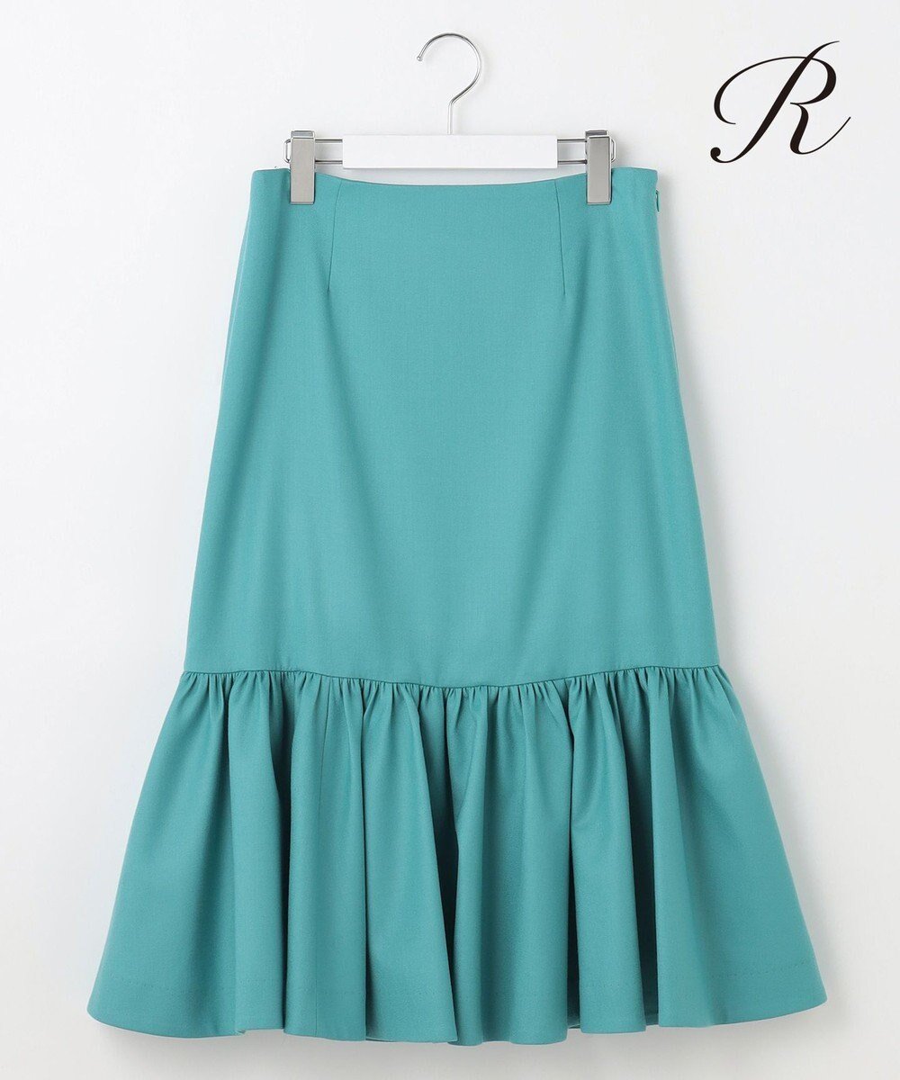 【23区/NIJYUSANKU】の【R(アール)】カラーウールツイル ティアードスカート インテリア・キッズ・メンズ・レディースファッション・服の通販 founy(ファニー) 　ファッション　Fashion　レディースファッション　Fashion for Women　スカート　Skirts　ティアードスカート　Tiered Skirts　エレガント 上品　Elegant　ギャザー　Gathered, Ruffled　コレクション　Collection, Seasonal Line　ティアードスカート　Tiered Skirt, Flounced Skirt　人気　Popular, Best Seller　A/W・秋冬　Autumn/Winter　冬　Winter / This Winter　2024年　2024　2024-2025秋冬・A/W　Autumn/Winter 2024–25 AW24–25　ターコイズブルー系|ID: prp329100004655697 ipo3291000000033673364
