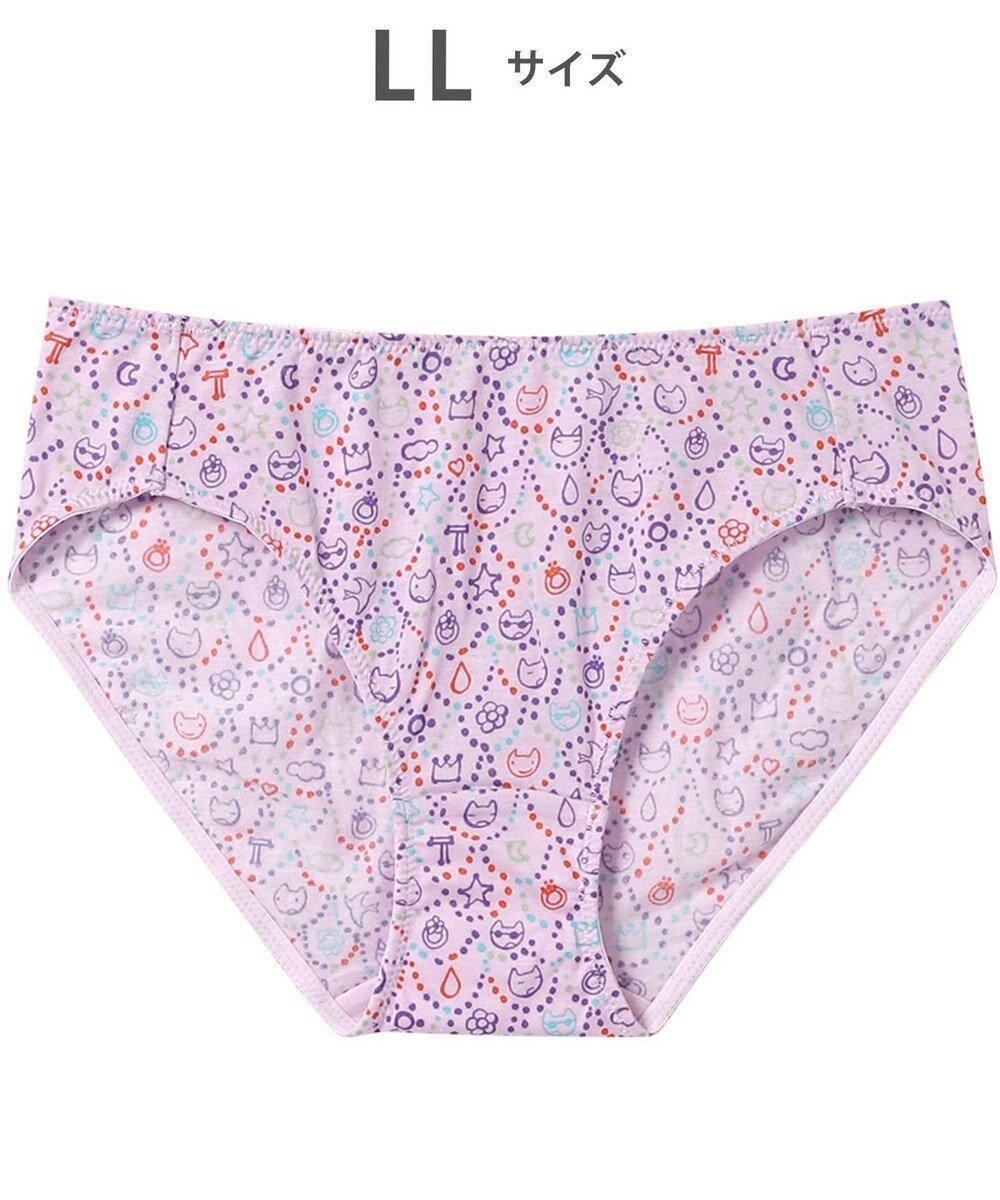 【ツモリチサト スリープ/tsumori chisato SLEEP】のツモリチサト ショーツ 綿混(身生地) レディース UPX561 /ワコール インテリア・キッズ・メンズ・レディースファッション・服の通販 founy(ファニー) ファッション Fashion レディースファッション Fashion for Women カラフル Colorful Design ショーツ Shorts, Short Pants スカラップ Scallop, Scalloped Edge ストレッチ Stretch, Stretchy Fabric ネコ Cat, Feline Motif パジャマ Pajamas, Sleepwear パープル|ID: prp329100004655738 ipo3291000000033673898