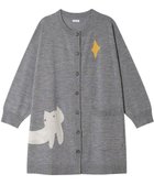 【ツモリチサト スリープ/tsumori chisato SLEEP】のツモリチサト カーディガン 長袖 ルームウェア あったか レディース UTX584 /ワコール グレー|ID: prp329100004655744 ipo3291000000035910473