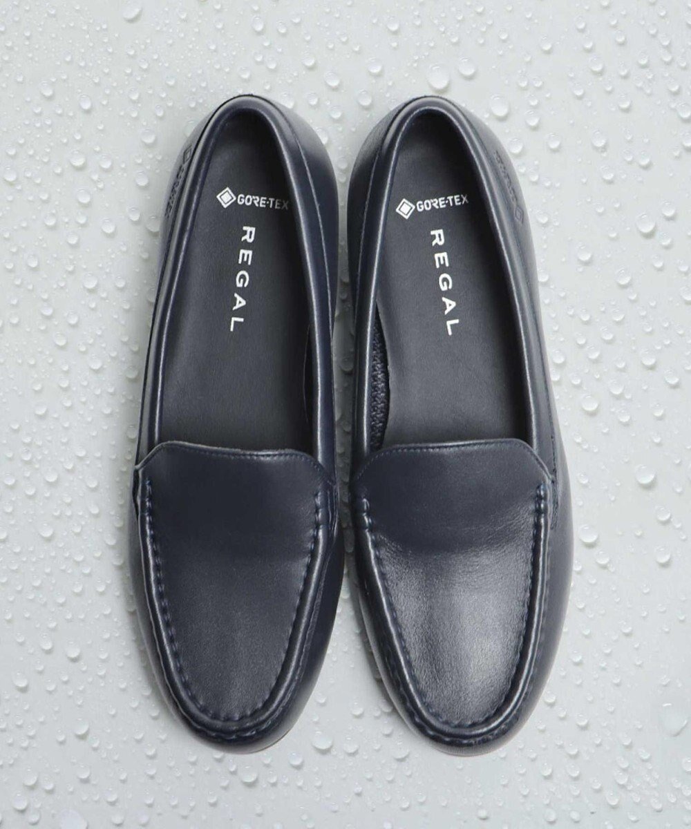 【リーガル フットコミュニティ/REGAL FOOT COMMUNITY】の【リーガルレディース】F97Q カジュアルスリッポン(GORE-TEXフットウェア) フラットシューズ インテリア・キッズ・メンズ・レディースファッション・服の通販 founy(ファニー) 　ファッション　Fashion　レディースファッション　Fashion for Women　アウトドア　Outdoor Clothing　シューズ　Shoes, Footwear　定番　Standard, Basic Item　フラット　Flat, Flat Shoes　A/W・秋冬　Autumn/Winter　S/S・春夏　SS, Spring/Summer, Warm Season　夏　Summer　ネイビー|ID: prp329100004655798 ipo3291000000034378674