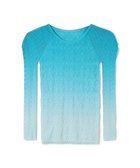 【チャコット/Chacott】の【ノーソーイングニット】グラデーションクルーネックトップ エメラルドグリーン|ID: prp329100004655813 ipo3291000000033674609