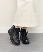 【インター ショシュール/INTER-CHAUSSURES】の【BUSSOLA】撥水サイドジップハイカットスニーカー ブラック|ID: prp329100004655831 ipo3291000000033674913