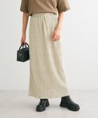【グリーンパークス/Green Parks】の・ANDSEARCH プリーツ加工Iラインスカート Beige|ID: prp329100004655842 ipo3291000000033675065