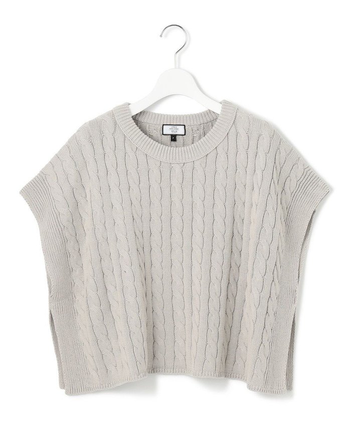 【ジェイプレスヨークストリート/J.PRESS YORK STREET】の【WOMEN】コットンニット ケーブルポンチョ インテリア・キッズ・メンズ・レディースファッション・服の通販 founy(ファニー) https://founy.com/ ファッション Fashion レディースファッション Fashion for Women アウター Coat / Outerwear Collection ポンチョ・ケープコート Ponchos & Capes トップス・カットソー Cut & Sew Tops ニット Knit Tops & Sweaters ベスト&ジレ / 重ね着スタイル Vests & Gilets ブルゾン Blouson, Bomber Jacket ベスト Vest, Waistcoat 冬 Winter / This Winter A/W・秋冬 Autumn/Winter S/S・春夏 SS, Spring/Summer, Warm Season 夏 Summer |ID: prp329100004655845 ipo3291000000033675172