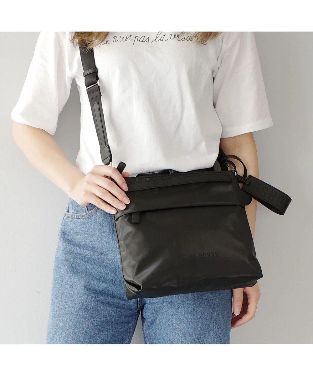 【ペレボルサ/PELLE BORSA】のミドルサイズショルダー Cheers チアーズ 4685 インテリア・キッズ・メンズ・レディースファッション・服の通販 founy(ファニー) 　ファッション　Fashion　レディースファッション　Fashion for Women　抗菌　Antibacterial, Bacteria-Resistant　ショルダー　Shoulder, Shoulder Strap　シルバー　Silver, Metallic Silver　スマート　Smart, Elegant　財布　Wallet, Purse　プリント　Print, Printed Pattern　ポケット　Pocket, Pocket Detail　おすすめ　Recommended / Our Picks　エレガント 上品　Elegant　ブラック|ID: prp329100004655912 ipo3291000000033675958