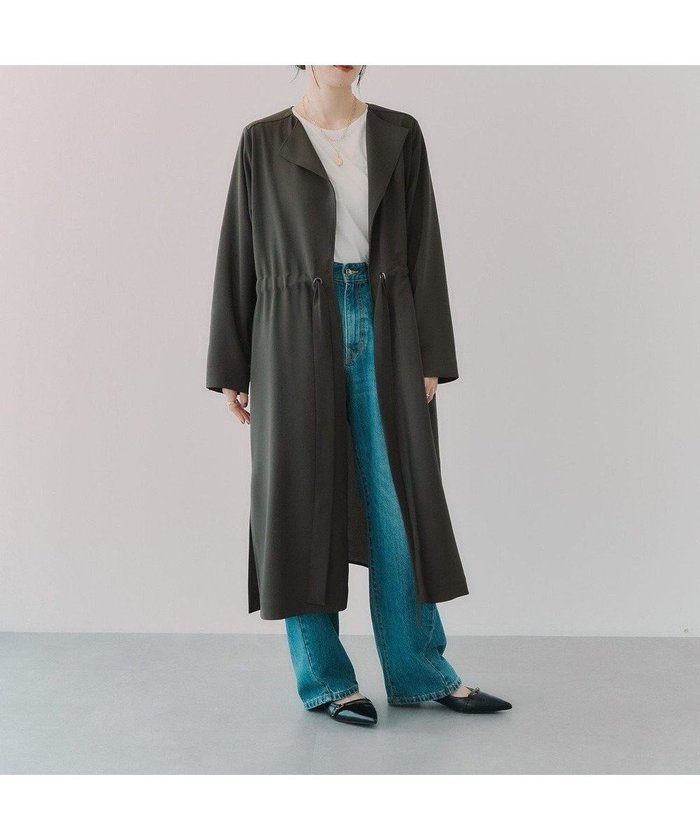 【イェッカ ヴェッカ/YECCA VECCA】の異素材MIXガウンコート インテリア・キッズ・メンズ・レディースファッション・服の通販 founy(ファニー) https://founy.com/ ファッション Fashion レディースファッション Fashion for Women アウター Coat / Outerwear Collection コート・ロングコート・ピーコート Long Coats, Peacoats & More レディースジャケット・軽アウター Jackets おすすめ Recommended / Our Picks ガウン Gown, Robe ジャケット Jacket, Outerwear ジョーゼット Georgette, Semi-Sheer Fabric ポケット Pocket, Pocket Detail ロング Long, Long-Length 春 Spring A/W・秋冬 Autumn/Winter ビジネス 仕事 通勤 Business / Work / Commuting |ID: prp329100004655919 ipo3291000000033676057