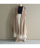 【イェッカ ヴェッカ/YECCA VECCA】の異素材MIXガウンコート Beige|ID: prp329100004655919 ipo3291000000033676062