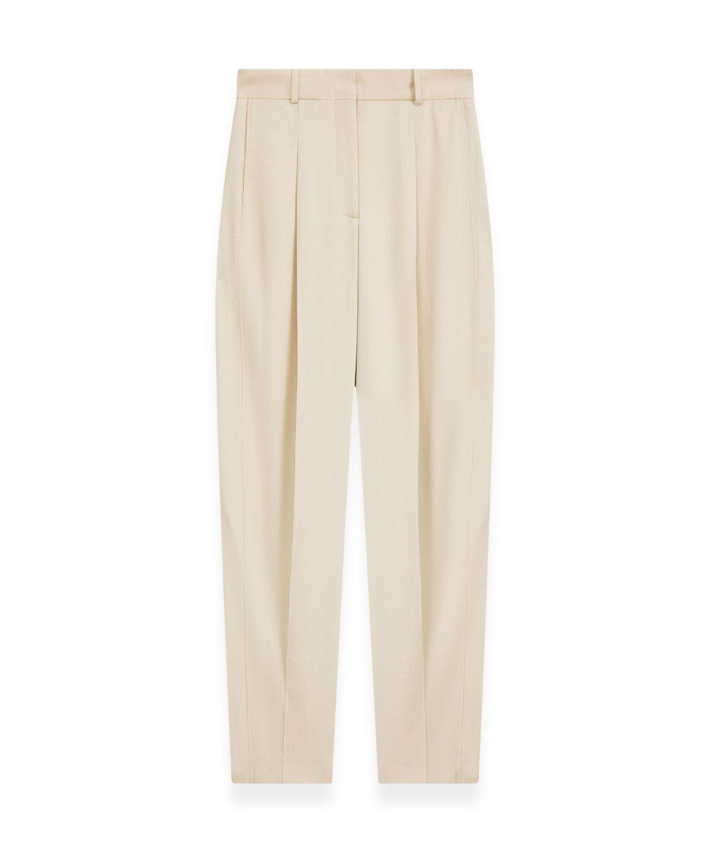 【ジョゼフ/JOSEPH】のビスコースツイル キャロットトラウザーズ インテリア・キッズ・メンズ・レディースファッション・服の通販 founy(ファニー) 　ファッション　Fashion　レディースファッション　Fashion for Women　パンツ　Pants & Trousers　エレガント 上品　Elegant　ドレープ　Drape, Draping Fabric　フィット　Fit, Slim Fit　レギュラー　Regular, Standard Fit　A/W・秋冬　Autumn/Winter　軽量　Lightweight, Ultra Light　Oat|ID: prp329100004656012 ipo3291000000033676793