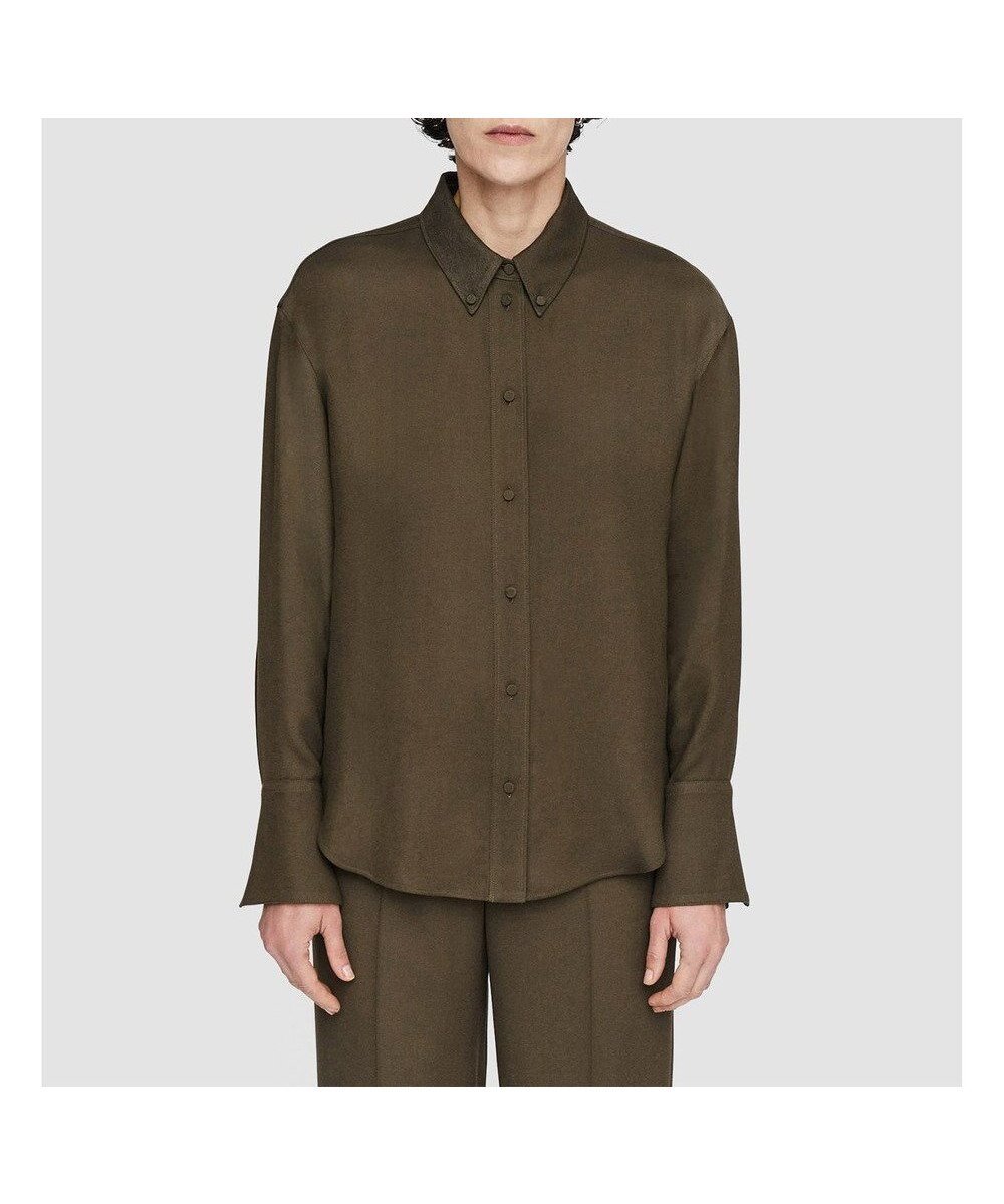 【ジョゼフ/JOSEPH】のビスコースツイル ボタンダウンシャツ 人気、トレンドファッション・服の通販 founy(ファニー) ファッション Fashion レディースファッション Fashion for Women トップス・カットソー Cut & Sew Tops シャツ・ブラウス・オフィスカジュアル Elegant Blouses & Button-Ups エレガント 上品 Elegant クラシカル Classical, Vintage-Inspired ストレート Straight, Straight Cut ダウン Down, Puffer ドレープ Drape, Draping Fabric フィット Fit, Slim Fit A/W・秋冬 Autumn/Winter 軽量 Lightweight, Ultra Light other-1|ID: prp329100004656014 ipo3291000000033676797