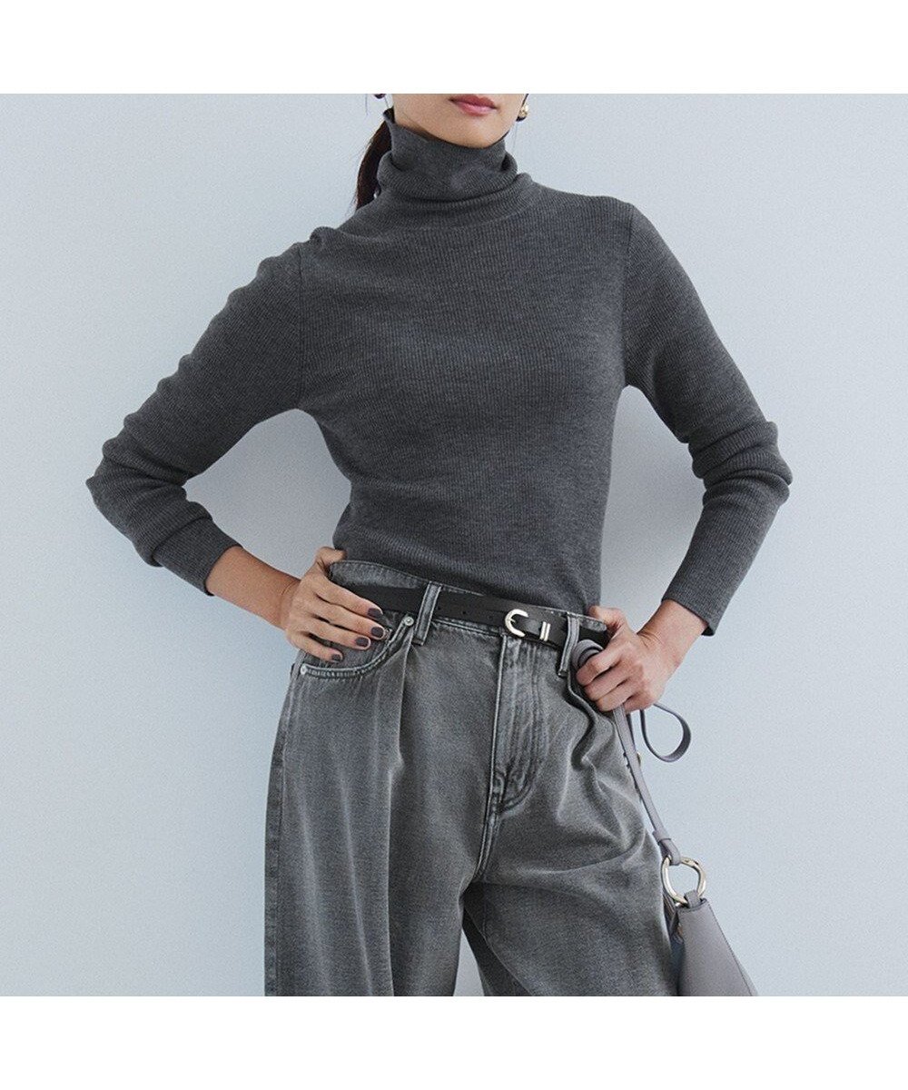 【23区/NIJYUSANKU】の【Oggi1月号/CLASSY.11月号掲載】ウーステッドウール リブタートルネック ニット 人気、トレンドファッション・服の通販 founy(ファニー) 　雑誌掲載アイテム　Magazine Picks & Fashion Features　ファッション雑誌　Fashion Magazines　オッジ　Oggi　クラッシィ　CLASSY.　ファッション　Fashion　レディースファッション　Fashion for Women　トップス・カットソー　Cut & Sew Tops　ニット　Knit Tops & Sweaters　タートルネック・ハイネックトップス　Turtlenecks & High-Neck Tops　1月号　January Issue　イエロー　Yellow　イタリア　Italy　11月号　November Issue　スリット　Slit, Slit Detail　セーター　Sweater, Knitwear　雑誌　Magazine, Fashion Magazine　ボーダー　Border, Stripe　無地　Plain, Solid Color　ワイド　Wide, Wide Fit　A/W・秋冬　Autumn/Winter　冬　Winter / This Winter　おすすめ　Recommended / Our Picks　2024年　2024　2024-2025秋冬・A/W　Autumn/Winter 2024–25 AW24–25　 other-1|ID: prp329100004656027 ipo3291000000033676949