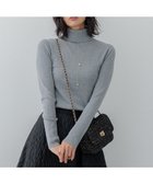 【23区/NIJYUSANKU】の【Oggi1月号/CLASSY.11月号掲載】ウーステッドウール リブタートルネック ニット ライトグレー系|ID: prp329100004656027 ipo3291000000033676956