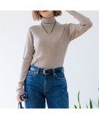 【23区/NIJYUSANKU】の【Oggi1月号/CLASSY.11月号掲載】ウーステッドウール リブタートルネック ニット ベージュ系|ID: prp329100004656027 ipo3291000000033676958