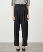 【エイトン/ATON】のCOMPACT WOOL テーパードタッグパンツ BLACK|ID: prp329100004656038 ipo3291000000033677212