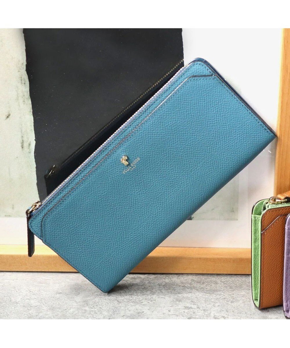 【ペレボルサ/PELLE BORSA】のL字ファスナー長財布 French Calf Goods 3301 インテリア・キッズ・メンズ・レディースファッション・服の通販 founy(ファニー) 　ファッション　Fashion　レディースファッション　Fashion for Women　ミニ財布・二つ折り財布　Wallets & Card Cases　財布　Wallet, Purse　フランス　France, French　ポケット　Pocket, Pocket Detail　おすすめ　Recommended / Our Picks　エレガント 上品　Elegant　ブルー|ID: prp329100004656043 ipo3291000000033677249