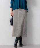 【23区/NIJYUSANKU】の【洗える】23区DENIM ベルベットストレッチ Aライン スカート ライトグレー系|ID: prp329100004656058 ipo3291000000033677347