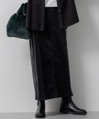 【23区/NIJYUSANKU】の【洗える】23区DENIM ベルベットストレッチ Aライン スカート グレー系|ID: prp329100004656058 ipo3291000000033677352