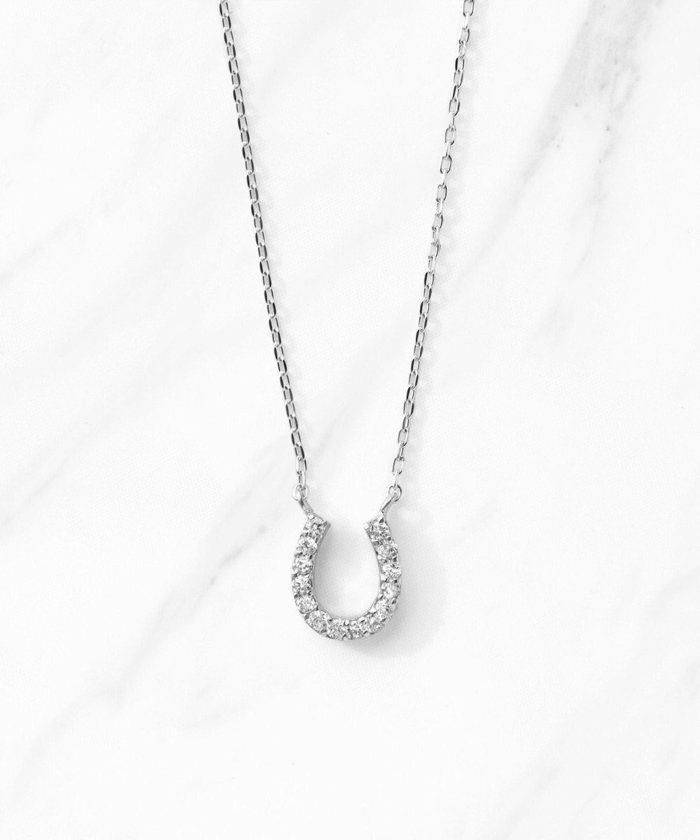 【トッカ/TOCCA】の【WEB限定】DIAMOND HORSESHOE K10WG NECKLACE K10ホワイトゴールド ダイヤモンド ネックレス インテリア・キッズ・メンズ・レディースファッション・服の通販 founy(ファニー) https://founy.com/ ファッション Fashion レディースファッション Fashion for Women ジュエリー Jewelry ネックレス Necklaces & Pendants アクセサリー Fashion Accessories シンプル Simple, Minimal ジュエリー Jewelry, Accessories ダイヤモンド Diamond, Brilliant Cut チェーン Chain, Chain Strap ネックレス Necklace, Pendant Necklace バランス Balance, Style Balance ポーチ Pouch, Small Case モチーフ Motif, Design Theme リュクス Luxury, Elegant, High-End, Chic エレガント 上品 Elegant |ID: prp329100004656067 ipo3291000000033677416