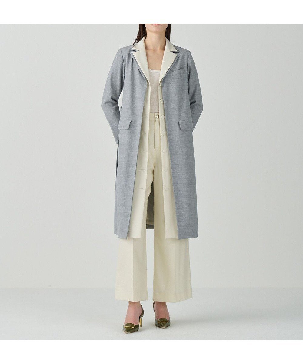 【グレース コンチネンタル/GRACE CONTINENTAL】のシルクウールトコートドレス 人気、トレンドファッション・服の通販 founy(ファニー) 　ファッション　Fashion　レディースファッション　Fashion for Women　アウター　Coat / Outerwear Collection　コート・ロングコート・ピーコート　Long Coats, Peacoats & More　レディースジャケット・軽アウター　Jackets　ワンピース　Dresses　フォーマル・パーティードレス・結婚式用ドレス　Elegant & Casual Dresses　今季　This Season, Current Season　シルク　Silk, 100% Silk　ジャケット　Jacket, Outerwear　スタイリッシュ　Stylish, Fashionable　スマート　Smart, Elegant　ドレス　Dress, One-Piece　フロント　Front, Front Design　A/W・秋冬　Autumn/Winter　S/S・春夏　SS, Spring/Summer, Warm Season　おすすめ　Recommended / Our Picks　夏　Summer　 other-1|ID: prp329100004656079 ipo3291000000033677587