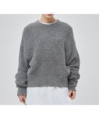 【ベイジ,/BEIGE,】の【洗える】MARRONNIERS / ラメテープヤーンクルーネックニット Silver|ID: prp329100004656087 ipo3291000000033677673