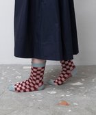 【トリコテ/Tricote】のマルチチェッカードソックス 28WINE|ID: prp329100004656125 ipo3291000000033678023