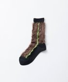 【トリコテ/Tricote】のサイドラインフェイクファーソックス 87BROWN|ID: prp329100004656134 ipo3291000000033678073