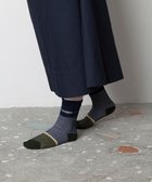 【トリコテ/Tricote】のミニチェック柄バイカラーソックス 39NAVY|ID: prp329100004656144 ipo3291000000033678134